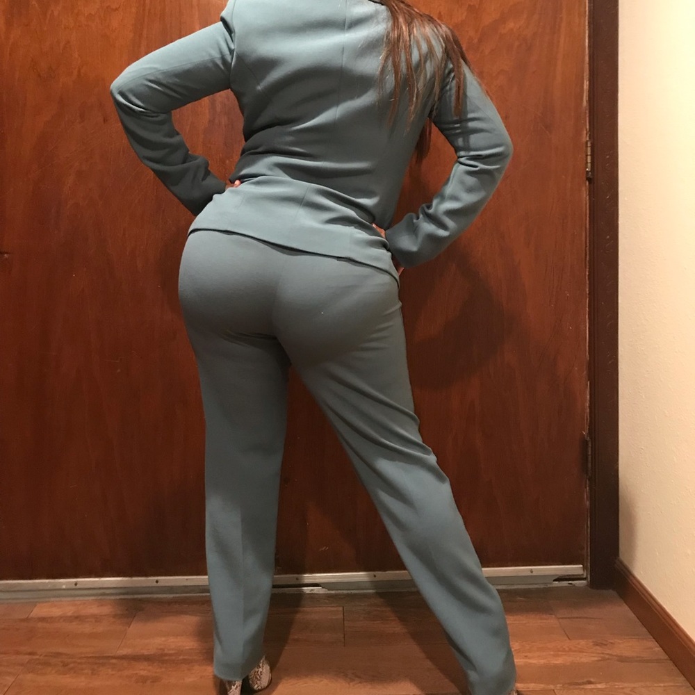 Giorgio Armani Classic Flat Front Suit Woman